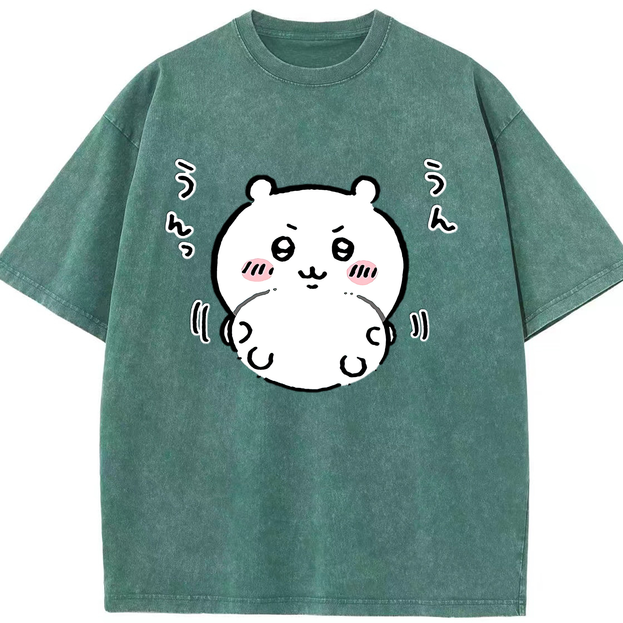 （画像用） ちいかわ ちいかわ Chii-kawa chiikawa 綿100% ヴィンテージ風 半袖Tシャツ（フロントプリント）